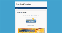 Desktop Screenshot of freestufftutorials.com